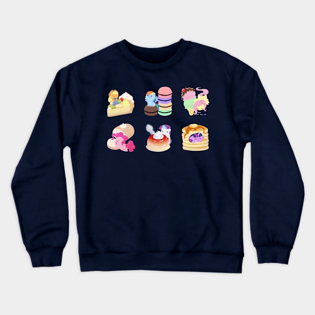 Ponies x Sweets Crewneck Sweatshirt by Eiskafe